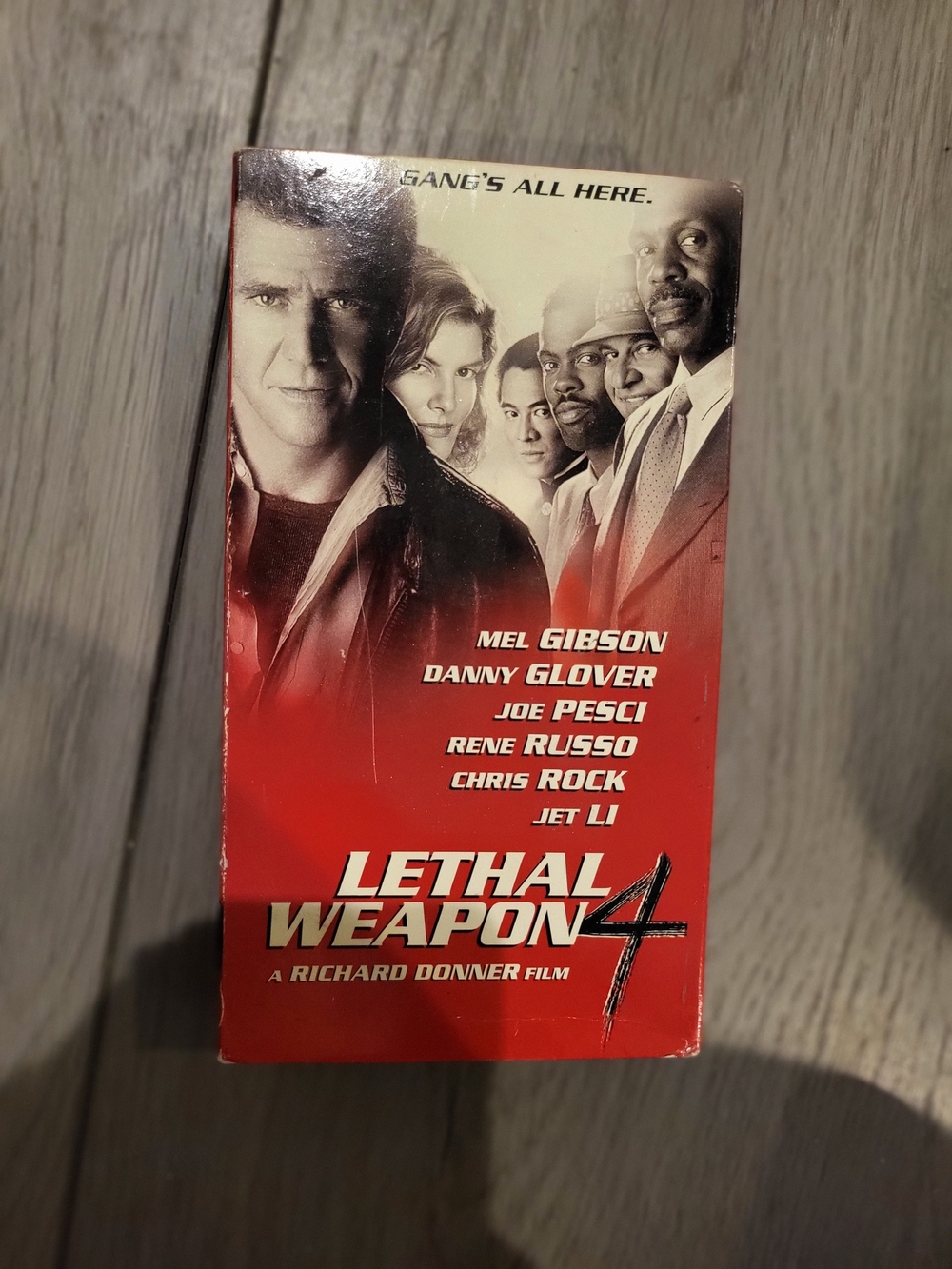 Lethal Weapon 4 VHS 1998 Blockbuster Rental Mel Gibson Jet Li